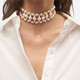 COLLIER "RAS-DU-COU" EN PERLES - La Môme Bijou - collier Necklace perle SUNSET