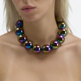 NIGHT BUBBLE NECKLACE "10 PEARLS"