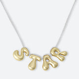 4-BUCHSTABEN-HALSKETTE - VERGOLDET ODER VERSILBERT