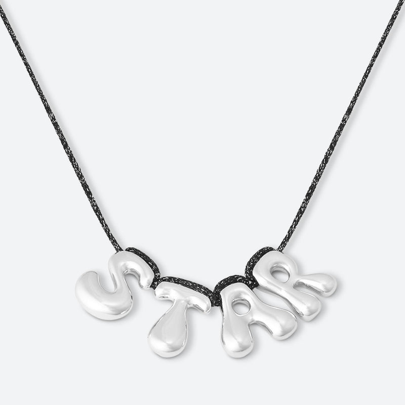 4-BUCHSTABEN-HALSKETTE - VERGOLDET ODER VERSILBERT