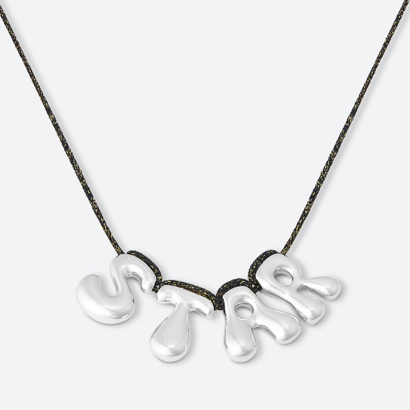 4-BUCHSTABEN-HALSKETTE - VERGOLDET ODER VERSILBERT