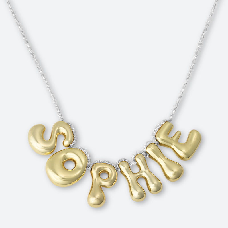 5 LETTER NECKLACE - GOLD OR SILVER PLATED