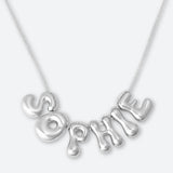 5 LETTER NECKLACE - GOLD OR SILVER PLATED