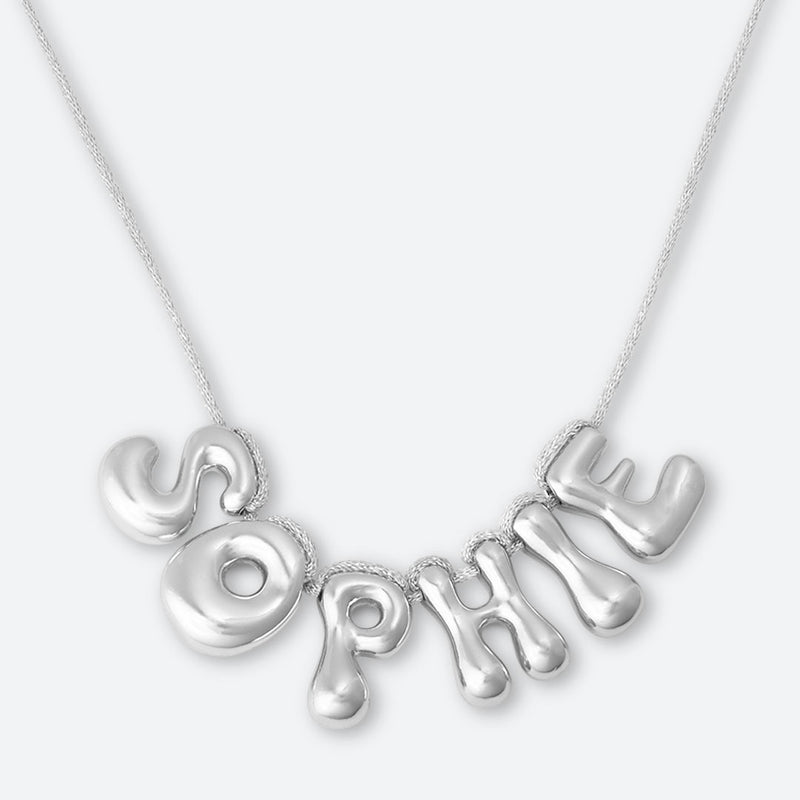 5 LETTER NECKLACE - GOLD OR SILVER PLATED