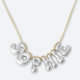 5 LETTER NECKLACE - GOLD OR SILVER PLATED