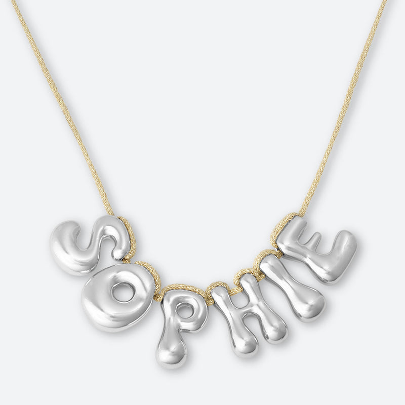 5 LETTER NECKLACE - GOLD OR SILVER PLATED
