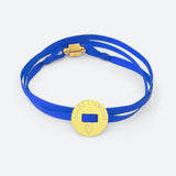 BRACELET RUBAN "ALLEZ L'AMOUR" (avec prénom au dos)