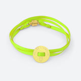 BRACELET RUBAN "ALLEZ L'AMOUR" (avec prénom au dos)