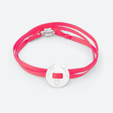 BRACELET RUBAN "ALLEZ L'AMOUR" (avec prénom au dos)