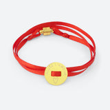 BRACELET RUBAN "ALLEZ L'AMOUR" (avec prénom au dos)