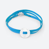 BRACELET RUBAN "ALLEZ L'AMOUR" (avec prénom au dos)