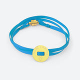 BRACELET RUBAN "ALLEZ L'AMOUR" (avec prénom au dos)