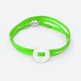 BRACELET RUBAN "ALLEZ L'AMOUR" (avec prénom au dos)