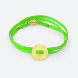 BRACELET RUBAN "ALLEZ L'AMOUR" (avec prénom au dos)