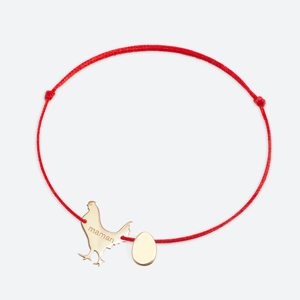 BRACELET PERSONNALISÉ MAMAN POULE - La Môme Bijou - mamanpoule Multi