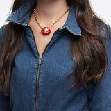 COLLIER BOUCHE BUBBLE GUM - La Môme Bijou - bulle collier GUM Necklace