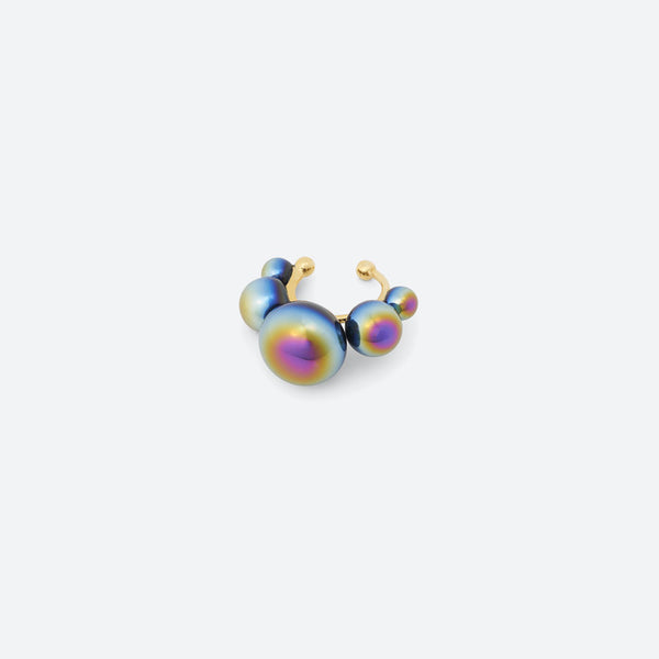 MONO EAR CUFF BULLE DE NUIT "5 PERLES"