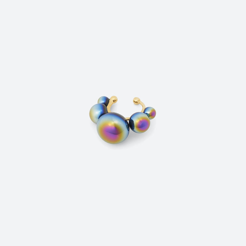 MONO EAR CUFF BULLE DE NUIT "5 PERLES"