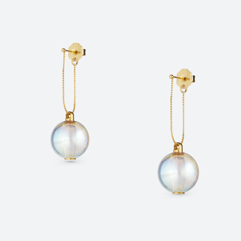 BOUCLES D'OREILLES DANS MA BULLE "NOËL" (2 TAILLES)
