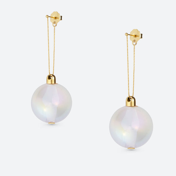 BOUCLES D'OREILLES DANS MA BULLE "NOËL" (2 TAILLES)