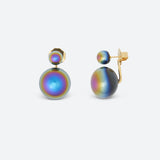 BOUCLES D'OREILLES BULLE DE NUIT "TOI & MOI" (2 MODÈLES)