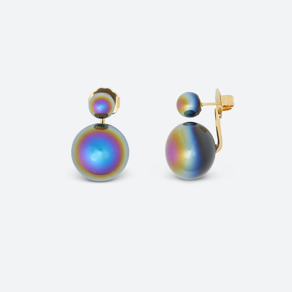 BOUCLES D'OREILLES BULLE DE NUIT "TOI & MOI" (2 MODÈLES)
