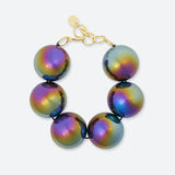BRACELET BULLE DE NUIT "6 PERLES"