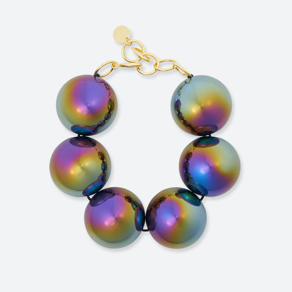 BRACELET BULLE DE NUIT "6 PERLES"