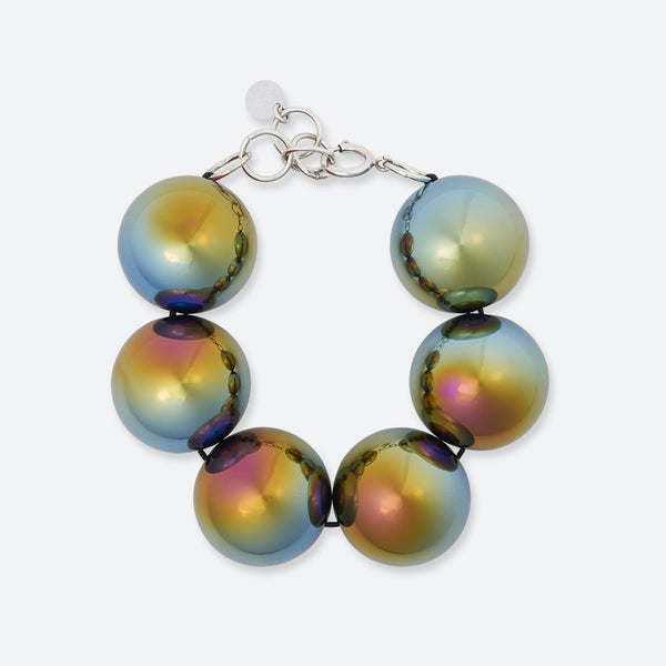BRACELET BULLE DE NUIT "6 PERLES"