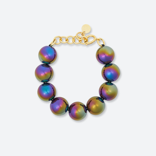 BRACELET BULLE DE NUIT "9 PERLES"
