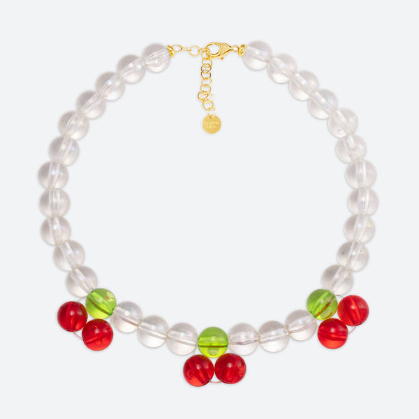 COLLIER BUBBLE TEA "CHERRY" - La Môme Bijou - BT24 BUBBLE TEA collier Necklace necklaces