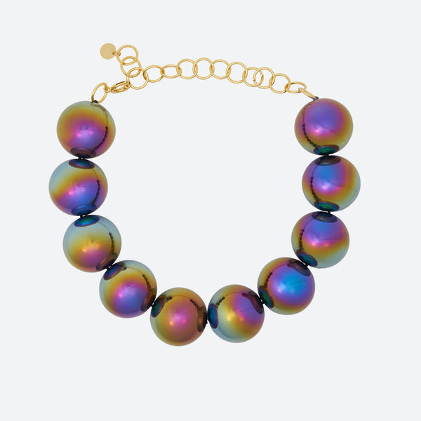 COLLIER BULLE DE NUIT "10 PERLES"