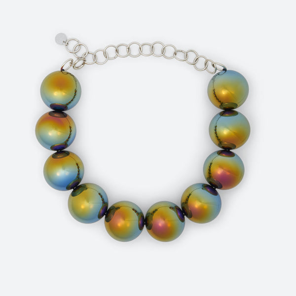 COLLIER BULLE DE NUIT "10 PERLES"