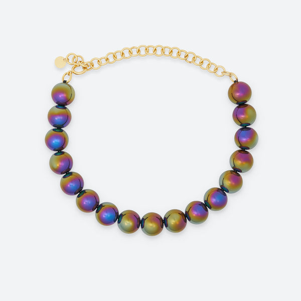 COLLIER BULLE DE NUIT "17 PERLES"