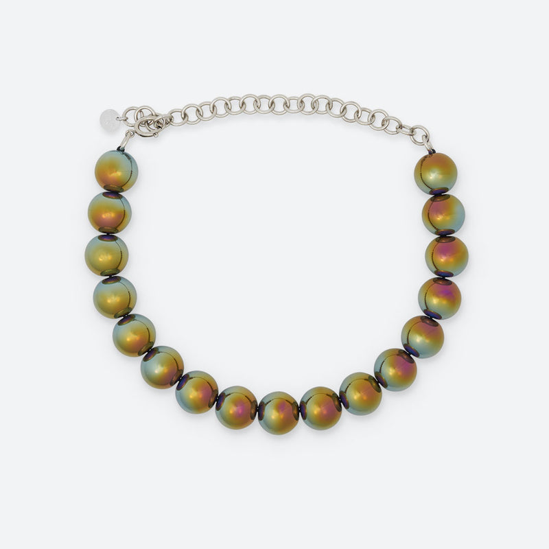 COLLIER BULLE DE NUIT "17 PERLES"