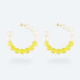 CRÉOLES BUBBLE TEA - La Môme Bijou - boucle d'oreille boucles d'oreilles BT24 BUBBLE TEA Créole earring earrings Gold Plated maxi créoles mini hoops Nulls.Net-Hidden plaqué or