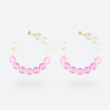 CRÉOLES BUBBLE TEA - La Môme Bijou - boucle d'oreille boucles d'oreilles BT24 BUBBLE TEA Créole earring earrings Gold Plated maxi créoles mini hoops Nulls.Net-Hidden plaqué or