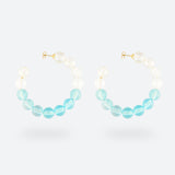 CRÉOLES BUBBLE TEA - La Môme Bijou - boucle d'oreille boucles d'oreilles BT24 BUBBLE TEA Créole earring earrings Gold Plated maxi créoles mini hoops Nulls.Net-Hidden plaqué or