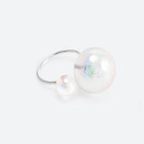 BAGUE "BULLE" 2 PERLES (3 MODÈLES) - La Môme Bijou - bague bulle DMB23 DMB24 INCONTOURNABLE NEW plaqué or rose ring rose gold plated SELECT XMAS23