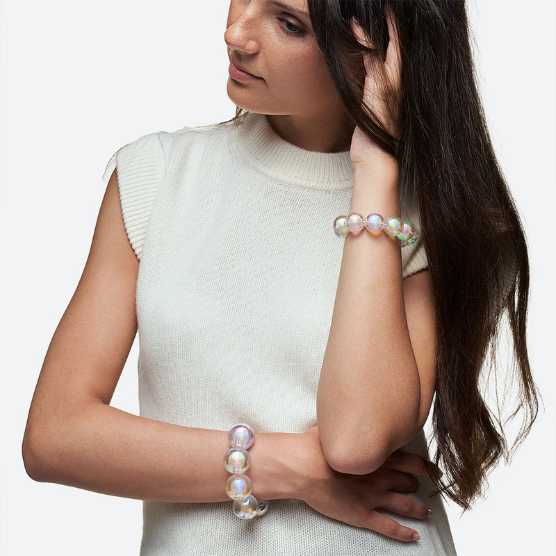 *NEW* BRACELET 9 PERLES - La Môme Bijou - bracelet bracelets bulle DMB24 Palladium plaqué or rose rose gold plated