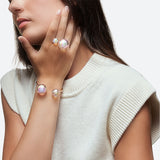 *NEW* JONC 2 PERLES (MAXI) - La Môme Bijou - bangle bracelet bulle DMB24 Jonc plaqué or rose rose gold plated