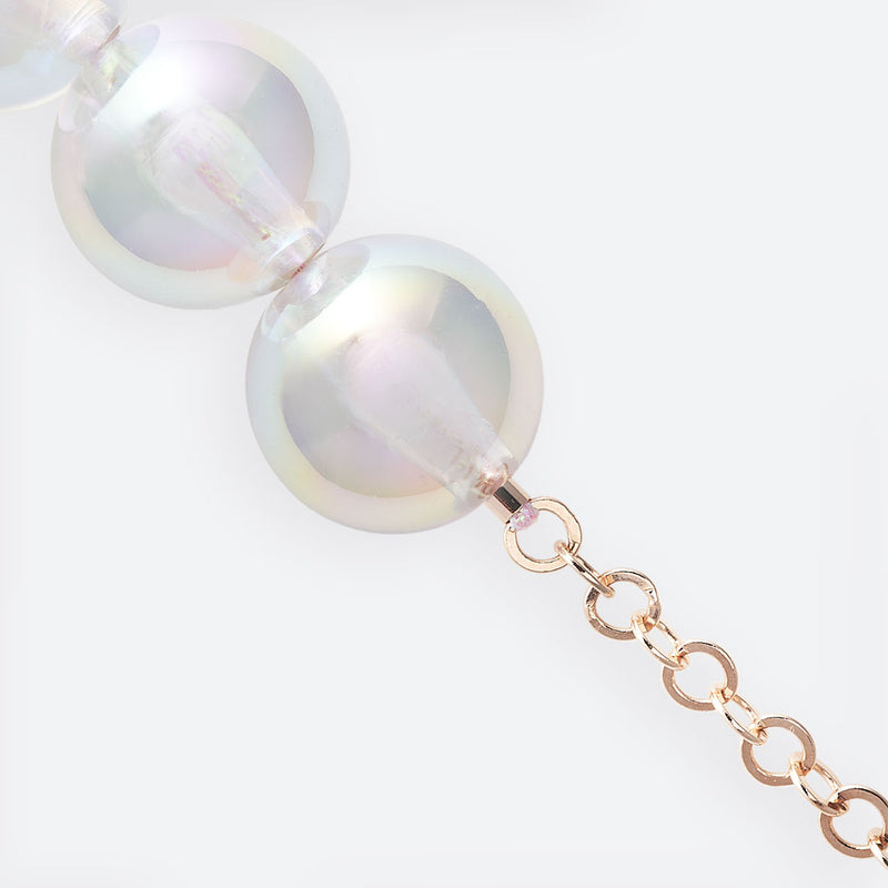 COLLIER "BULLE" 13 PERLES - La Môme Bijou - bulle collier DMB DMB24 Necklace necklaces Palladium plaqué or rose rose gold plated SELECT