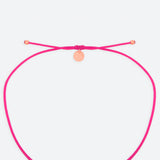 COLLIER RUBAN ROSE