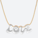 4-BUCHSTABEN-HALSKETTE - VERGOLDET ODER VERSILBERT