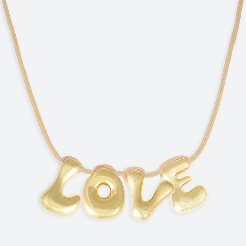 4-BUCHSTABEN-HALSKETTE - VERGOLDET ODER VERSILBERT