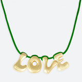 4-BUCHSTABEN-HALSKETTE - VERGOLDET ODER VERSILBERT