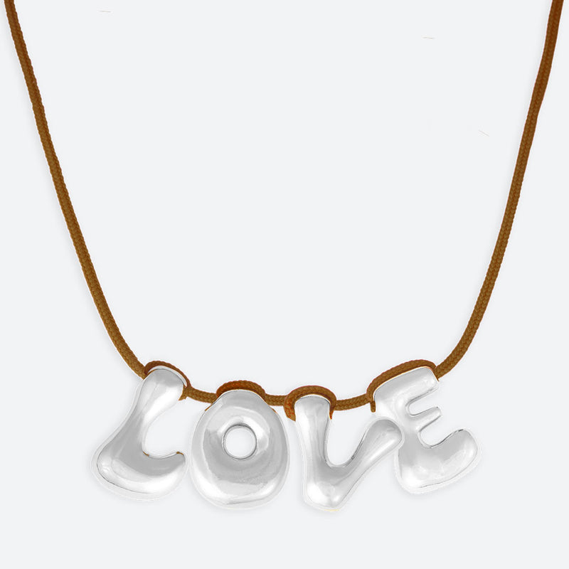 4-BUCHSTABEN-HALSKETTE - VERGOLDET ODER VERSILBERT