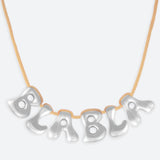 5 LETTER NECKLACE - GOLD OR SILVER PLATED