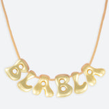 5 LETTER NECKLACE - GOLD OR SILVER PLATED