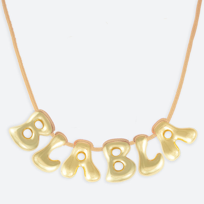 5 LETTER NECKLACE - GOLD OR SILVER PLATED